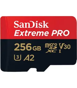 کارت حافظه microSDXC سن دیسک مدل Extreme PRO کلاس A2 استاندارد UHS-I U3 سرعت 170MBs ظرفیت 256 گیگابایت