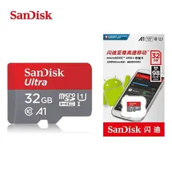 کارت حافظه‌ microSDHC سن دیسک مدل A1 کلاس 10 استاندارد UHS-I سرعت 98MBps ظرفیت 32 گیگابایت
