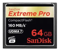 کارت حافظه CompactFlash سن دیسک مدل Extreme Pro سرعت 1067X 160MBps ظرفیت 64 گیگابایت
