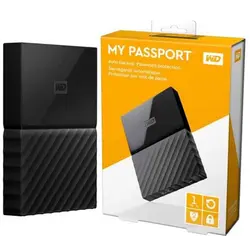 هارد اکسترنال وسترن دیجیتال مدل My Passport WDBYvg0010BBK-WESN ظرفیت 1 ترابایت