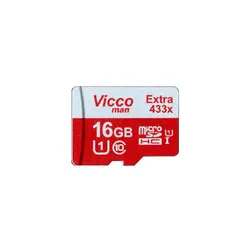 کارت حافظه microSDHC ویکومن مدل Extra 433X کلاس 10 استاندارد UHS-I U1 سرعت 65MBps ظرفیت 16 گیگابایت