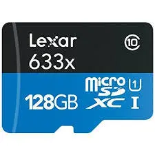 کارت حافظه microSDXC لکسار مدل V30 A1 کلاس 10 استاندارد UHS-I U3 سرعت 100MBps ظرفیت 128گیگابایت به همراه آداپتور SD