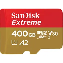 کارت حافظه microSDXC سن دیسک مدل Extreme کلاس A2 استاندارد UHS-I U3 سرعت 160MBps ظرفیت 400 گیگابایت