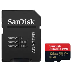 کارت حافظه microSDXC سن دیسک مدل Extreme PRO کلاس A2 استاندارد UHS-I U3 سرعت 200MBs ظرفیت 128 گیگابایت