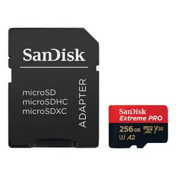 کارت حافظه MicroSDXC سن دیسک مدل Extreme Pro 4k استاندارد  UHS-I U3 -A2 سرعت 200MBps ظرفیت 256 گیگابایت