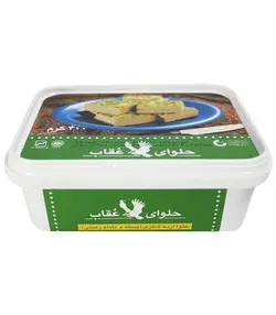 حلوا شکري 400 گرمي با خلال پسته عقاب