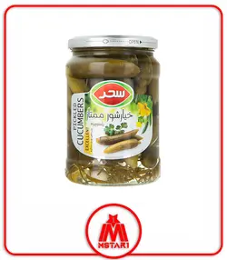 خيار شور شيشه ممتاز 640 گرمي سحر