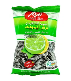 تخمه آفتابگردان پوستدار ليمويي 100 گرمي مزمز