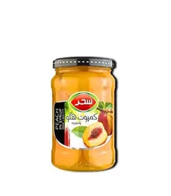 کمپوت هلو شیشه ۶۶۰ گرمی سحر
