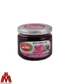 مرباي گل محمدي شيشه 400 گرمي سحر