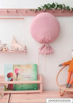 دیوارکوب اتاق نوزاد مدل بادکنک صورتی