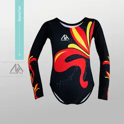 لباس ژیمناستیک دخترانه طرح لیلیوم با شلوار ساده (4015)