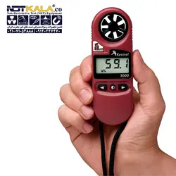 مشخصات، قیمت و خرید دستگاه بادسنج دیجیتالی کسترل Kestrel 3000 » NDTKALA