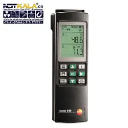 مشخصات، قیمت و خرید رطوبت سنج و دماسنج صنعتی تستو TESTO 645 » NDTKALA