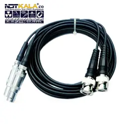کابل دوبل دستگاه التراسونیک ut داپلر LEMO-1 به BNC