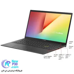 لپ تاپ ایسوس مدل ASUS K513EQ i7-1165G7 8GB 512GB SSD 2GB MX350 FHD