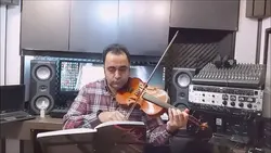 چهارمضراب بیات ترک ردیف اسدالله ملک ایمان ملکی ویولن