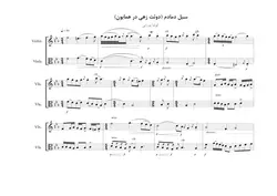 پارتیتور و نت سیل دمادم (دوئت زهی در همایون) کوشا میرزایی