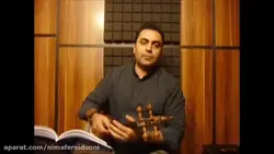 انگشت‌گذاری روی سیم دوم کتاب اول هنرستان ایمان ملکی کمانچه