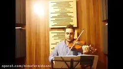 کتاب دوم هنرستان تمرین ۱۴ ایمان ملکی ویولن