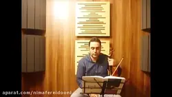 ویولن کتاب دوم هنرستان روح‌الله خالقی تمرین ۴۸ ایمان ملکی