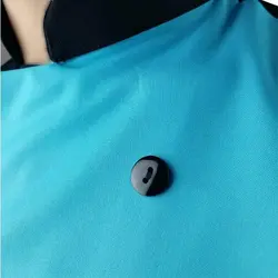 لباس آشپزی سه تیکه تیام مشکی فیروزه ای با کلاه نقابدار