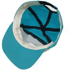 پیراهن آشپزی دوتیکه تیام مشکی فیروزه ای با کلاه نقابدار