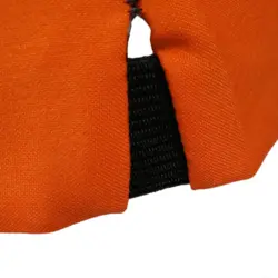 کلاه آشپزی قایقی مشکی نارنجی