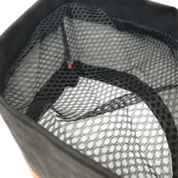 کلاه آشپزی قایقی مشکی نارنجی