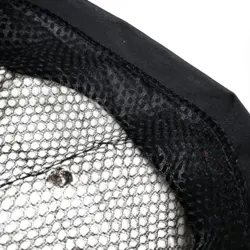 کلاه آشپزی قایقی مشکی نارنجی