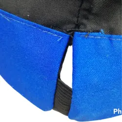 کلاه پفی آشپزی مشکی آبی