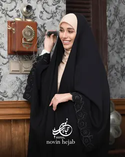 چادر عبای مجلسی (یاسمین) گلدوزی