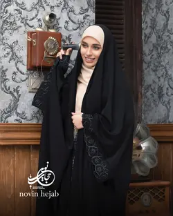 چادر عبای مجلسی (یاسمین) گلدوزی