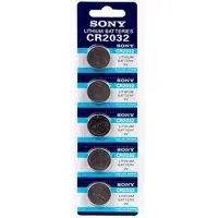 باتری سکه ای سونی مدل CR2032 بسته 5 عددی