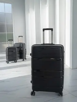 چمدان رزمری مدل Rose Merry RL-301-3S سایز بزرگ مشکی