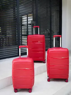 چمدان رزمری مدل Rose Merry RL-301-3S سایز متوسط قرمز
