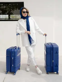 چمدان رزمری مدل Rose Merry RL-315-3S سایز کوچک آبی