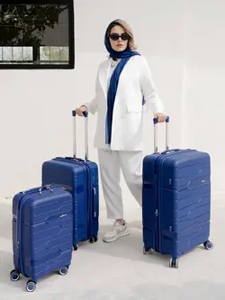 چمدان رزمری مدل Rose Merry RL-315-3S سایز کوچک آبی