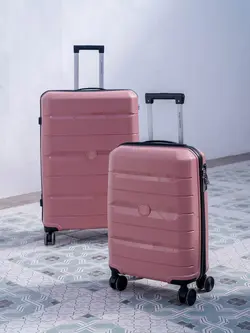 چمدان رزمری مدل Rose Merry RL-303-3S سایز بزرگ صورتی روشن