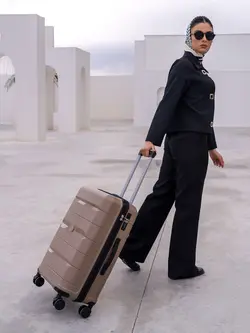 چمدان رزمری مدل Rose Merry RL-303-3S سایز بزرگ خاکستری