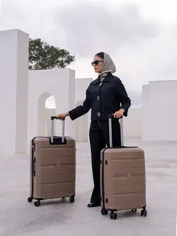 چمدان رزمری مدل Rose Merry RL-303-3S سایز بزرگ خاکستری