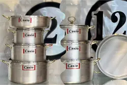 سرویس قابلمه 7 پارچه طرح چدن کاسیو