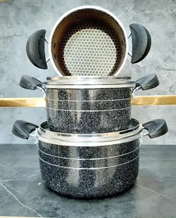 سرویس قابلمه 6 پارچه زنبوری