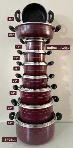 سرویس قابلمه ۱۶ پارچه روژینا