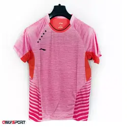 تیشرت ورزشی سایز بزرگ اورجینال زنانه و مردانه لی نینگ صورتی