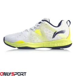 کفش بدمینتون لی نینگ Li-Ning Falcon-TD White-Yellow