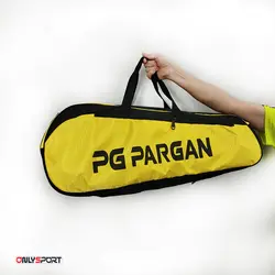 ساک ورزشی بدمینتون، تنیس و اسکواش پرگان 5 زیپ زرد کد 180
