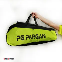 ساک ورزشی بدمینتون، تنیس و اسکواش پرگان 5 زیپ سبز کد 180