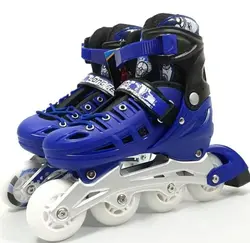 اسکیت ارزان هارد بچگانه آموزشی لانگ فنگ Long Feng N85 آبی با لوازم