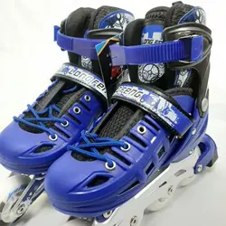 اسکیت ارزان هارد بچگانه آموزشی لانگ فنگ Long Feng N85 آبی با لوازم